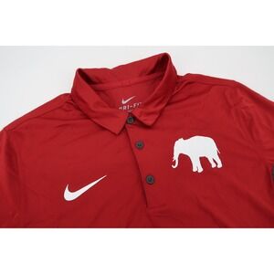 Nike‎ Alabama Crimson Tide Polo Shirt Mens Small Performance Short Sleeve